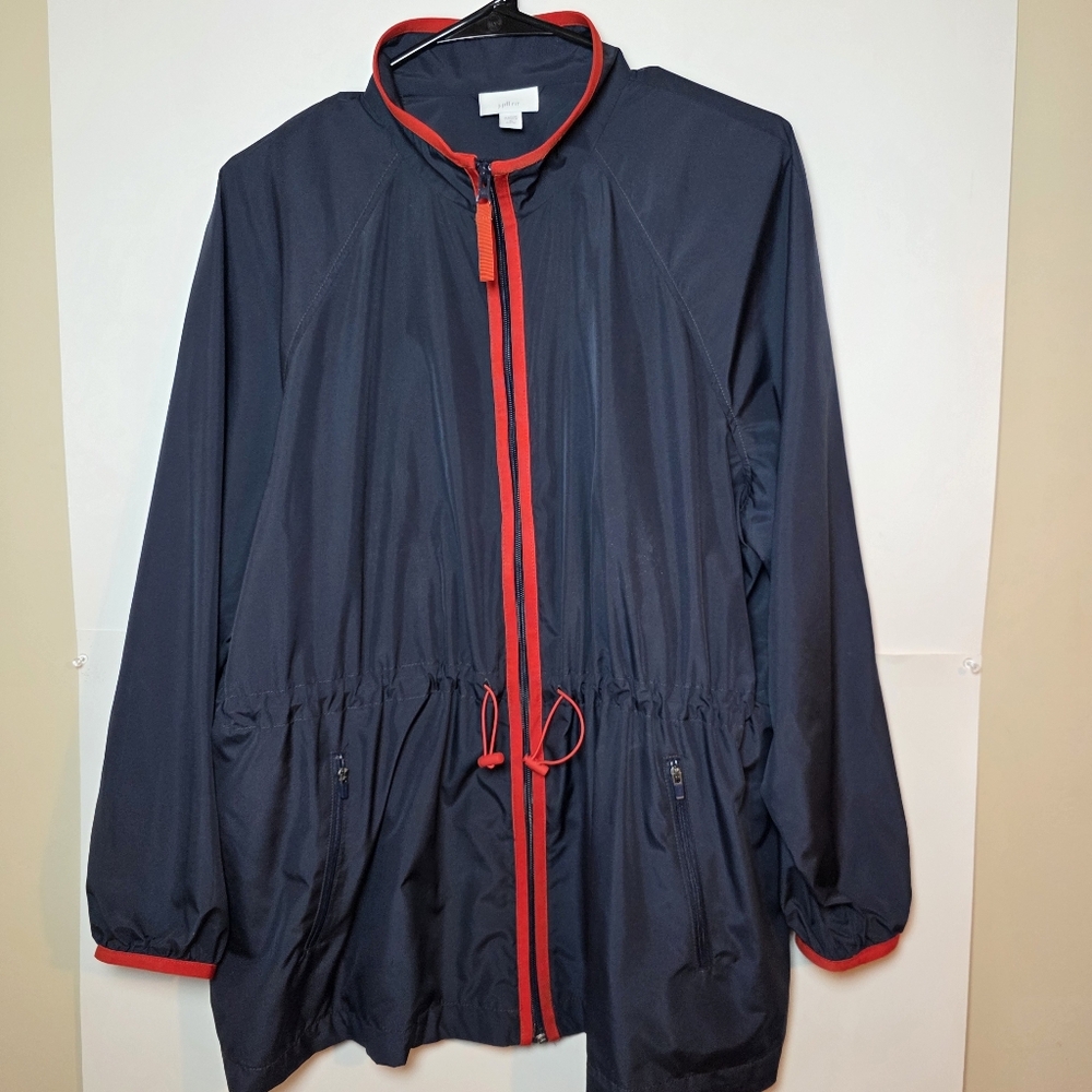 J.Jill Fit Navy Red Women's Light Jacket  XL
